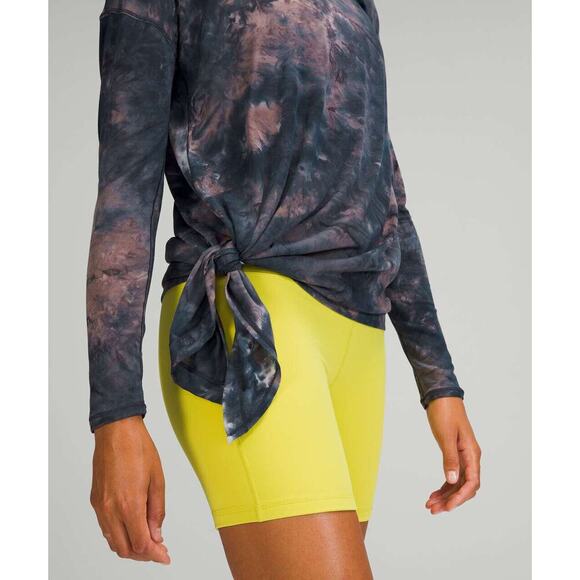 Lululemon To The Point Long Sleeve Top Women's Size 4 Tie Dye Sheer Lightweight - Picture 8 of 16